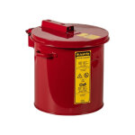 Axess industries rcipient de trempage en acier pour produits inflammables coloris rouge . . .