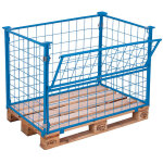 Axess industries rehausse palette grillag�e dim. lxl 1200 x 800 mm haut. utile 1000 mm