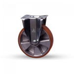 Axess industries roulette fixe  bandage en polyurthane charge 350 kg  roues 125 mm