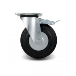 Axess industries roulette � platine avec frein charge 50 kg