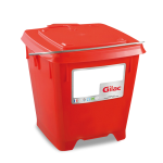 Axess industries seau carr� alimentaire 12 l avec couvercle �tanche coloris rouge