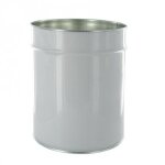 Axess industries seau m�tallique � ouverture totale avec couvercle volume 30 l mati�re. . .