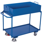 Axess industries servante 2 plateaux t�les avec bac de r�tention 113 l