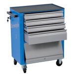 Axess industries servante d'atelier 4 tiroirs + 1 coffre