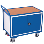 Axess industries servante �tabli double porte avec �tag�re