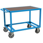 Axess industries servante tabli plateaux bois pour charge lourde