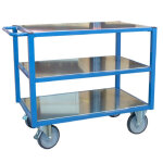 Axess industries servante �tabli � plateaux t�le zingu�e r�f. 19. 2563. 01