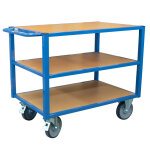 Axess industries servante �tabli robuste 3 plateaux bois