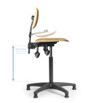 Axess industries sige d'atelier bois asynchrone pitement roulettes auto - freines haut. . . .