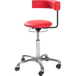 Axess industries sige d'enseignant avec dossier pivotant coloris rouge haut. assise 400 . . .