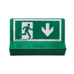 Axess industries signaltique braille modle flche vers le bas et pictogramme vers la. . .