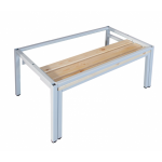 Axess industries socle avec banc r�tractable pour 3 colonnes l 300 mm