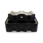 Axess industries station de soutirage en poly�thyl�ne - 2 f�ts coloris noir