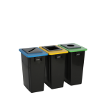 Axess industries station de tri s�lectif 60 et 80 l volume 2x60 l sur roulettes oui