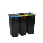Axess industries station de tri s�lectif 60 et 80 l volume 2x80 l sur roulettes non