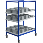 Axess industries stockeur dynamique mobile  galets nbre de rails 4 rails par nappe nbre. . .