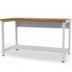 Axess industries table d'atelier  plateau bois multplis et demi - tablette dim. plateau lxp. . .