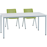 Axess industries table de runion modulable dim. plateau lxl 160 x 80 ; cm coloris. . .