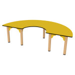 Axess industries table demie - lune pour cr�che taille t00