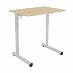 Axess industries table d'�cole r�glable taille 3 � 6 dim. ext. lxl 700 x 500 ;