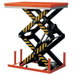 Axess industries table lvatrice lectrique double ciseaux dim. plateau lxp 1300 x 850 mm