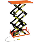 Axess industries table lvatrice lectrique triple ciseaux charge 2000 kg