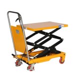 Axess industries table �l�vatrice manuelle double ciseaux ? capacit� 150 kg