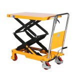 Axess industries table �l�vatrice manuelle - double ciseaux charge 350 kg