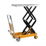 Axess industries table lvatrice manuelle - double ciseaux charge 350 kg