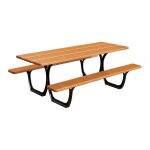 Axess industries table de pique - nique avec banquettes intgres modle standard