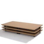 Axess industries table pliante et emplilable dim. plateau lxp 1400 x 700 mm coloris. . .