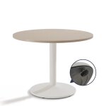 Axess industries table de runion ronde pitement tulipe  plateau 1000 mm coloris. . .