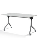 Axess industries table sur roulettes pliante dim. plateau lxp 1400 x 700 mm coloris. . .