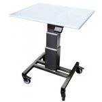 Axess industries table de travail mobile en inox type d'alimentation batterie