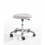 Axess industries tabouret d'adulte avec une large assise coloris pitement chrom coloris. . .