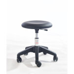 Axess industries tabouret d'adulte avec une large assise coloris pitement noir coloris noir