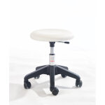 Axess industries tabouret d'adulte avec une large assise coloris pitement noir coloris blanc