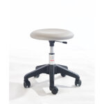 Axess industries tabouret d'adulte avec une large assise coloris pitement noir coloris gris