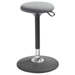 Axess industries tabouret ergonomique pivo coloris gris r�f. 18. 0558. 09