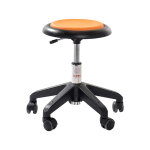 Axess industries tabouret pour le personnel encadrant coloris orange coloris pitement noir