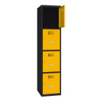 Axess industries vestiaire casier multicases 4, 8 ou 12 cases - larg. 400 mm nbre de. . .