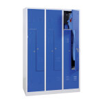 Axess industries vestiaire en l - largeur 300 mm nbre de colonnes 3 fermeture � moraillon. . .