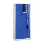 Axess industries vestiaire en l - largeur 400 mm nbre de portes 4 fermeture  moraillon
