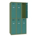 Axess industries vestiaire multicases 2 cases superpos�es couleurs - larg. 300 mm nbre de. . .