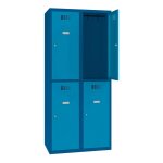 Axess industries vestiaire multicases 2 cases superposes - larg. 400 mm nbre de colonnes 3. . .