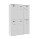 Axess industries vestiaire casier multicases 2, 4 ou 6 cases - larg. 400 mm nbre de. . .