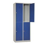 Axess industries vestiaire multicases 2 cases superpos�es - larg. 400 mm standard fermeture. . .