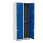 Axess industries vestiaire multicases 2 cases superpos�es salissant - larg. 400 mm fermeture. . .