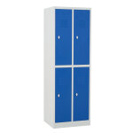 Axess industries vestiaire multicases 2 cases superpos�es standard - larg. 300 mm fermeture. . .