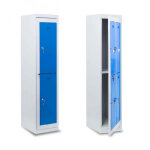 Axess industries vestiaire multicases 2 cases superposes - visitable nbre de colonnes 1 . . .